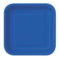 Royal Blue Square Plate 7