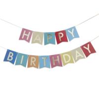 Multi-Coloured Happy Birthday Banner Bunting