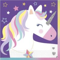 16 STARS UNICORN Luncheon Napkins