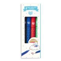 4 Classic Erasable Pens with Clip Caps & Erasers