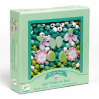 Wooden Bead Kit - Leaves and Flowers