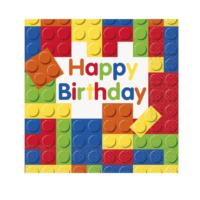 Building Blocks Birthday Napkins